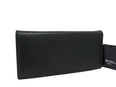 PRARE プレリー レザー 二つ折り 長財布 ウォレット 札入れ 小銭入れ カード入れ メンズ ブラック系 DM2017のサムネイル