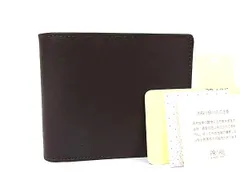 ■新品同様■ PRARE プレリー レザー 二つ折り 財布 ウォレット 小銭入れ 札入れ カード入れ メンズ ブラウン系 BP8718のサムネイル