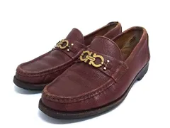 Salvatore Ferragamo フェラガモ ダブルガンチーニ レザー ローファー 表記サイズ 7(約25.5cm) 靴 シューズ メンズ ブラウン系 DM1296のサムネイル
