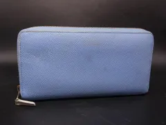 SMYTHSON スマイソン レザー ラウンドファスナー 長財布 ウォレット 札入れ 小銭入れ レディース ライトブルー系 DM0100のサムネイル