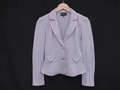 EMPORIO ARMANI エンポリオアルマーニ コットン100％ ジャケット アウター 上着 表記サイズ40 洋服 レディース パープル系 DL8140のサムネイル