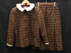 pierre cardin ピエールカルダン ウール100％ セットアップ ジャケット スカート 表記サイズ 9 洋服 2点セット ブラウン系 DL5551のサムネイル
