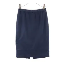 COMME des GARCONS コムデギャルソン 2009年 日本製 ミディ丈 タイトスカート XS ネイビー レディース 古着のサムネイル