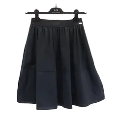ARMANI EXCHANGE アルマーニエクスチェンジ ミニ丈 スカート 0 ブラック ハンガー付 レディース 古着のサムネイル