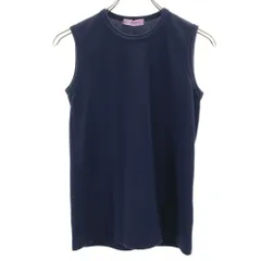 COMME des GARCONS コムデギャルソン ノースリーブ タンクトップ ネイビー レディース 古着のサムネイル