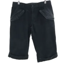 COMME des GARCONS コムデギャルソン 00s 2002年 日本製 デニムショートパンツ S ブラック メンズ 古着のサムネイル