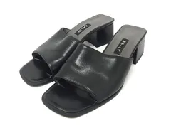 ■美品■ BALLY バリー レザー ヒール オープントゥサンダル 表記サイズ 2 1/2(約20.5cm) 靴 シューズ レディース ブラック系 DL1800のサムネイル
