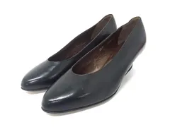 BALLY バリー レザー ヒール パンプス 表記サイズ 2 1/2(約22.5cm) 靴 シューズ レディース ブラック系 DL1370のサムネイル