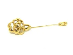 ■美品■ pierre cardin ピエールカルダン ピンバッチ ピンブローチ アクセサリー ゴールド系 DL0385のサムネイル