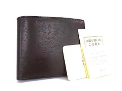 ■新品同様■ PRARE プレリー レザー 二つ折り 財布 札入れ 小銭入れ ウォレット レディース ブラウン系 GD0256のサムネイル