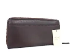 ■極美品■ PRARE プレリー レザー ラウンドファスナー 長財布 札入れ 小銭入れ ウォレット ブラウン系 GD0261のサムネイル