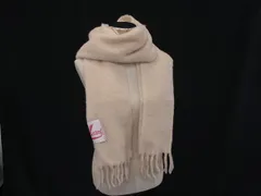 ■新品同様■ MARNI マルニ アルパカ80％×ナイロン20％ フリンジ マフラー ストール ショール 防寒具 ピンクベージュ系 FU5361のサムネイル