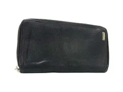 DOLCE＆GABBANA ドルチェ&ガッバーナ レザー ラウンドファスナー 長財布 ウォレット 札入れ 小銭入れ メンズ ブラック系 DK9020のサムネイル