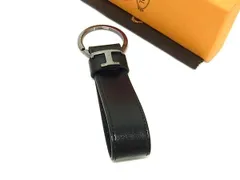 ■新品同様■ TODS トッズ Tタイムレス レザー キーリングキーホルダー アクセサリー ブラック系 FV3733のサムネイル