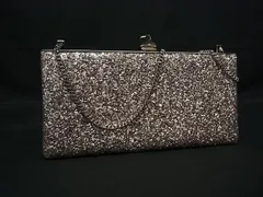 ■極美品■ JIMMY CHOO ジミーチュウ スパンコール クロスボディ ショルダーバッグ 斜め掛け 肩掛け ピンクゴールド系 FU5560のサムネイル