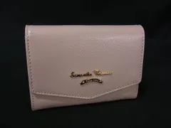 ■美品■ Samantha Thavasa サマンサタバサ レザー ラインストーン カードケース カード入れ 名刺入れ レディース ピンク系 DK5516のサムネイル