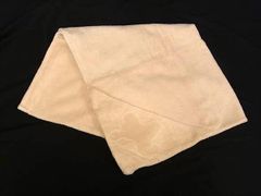 ■美品■ HERMES エルメス ダダ コットン60%×レーヨン40% おくるみ ベビータオル バスタオル ライトベージュ系 FL9491