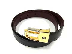 ■美品■ BALLY バリー レザー ゴールド金具 ベルト 表記サイズ 60/24 レディース ブラック系 DK2525のサムネイル
