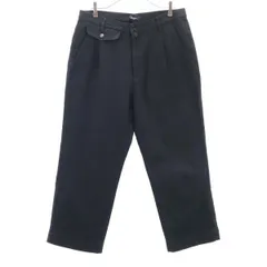 未使用 Johnbull ジョンブル ウールブレンド タック パンツ S ブラック メンズ 古着のサムネイル