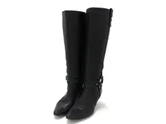 BALLY バリー レザー ロングブーツ ヒール 表記サイズ 35 1/2(22.5cm) 靴 シューズ レディース ブラック系 DK1341のサムネイル