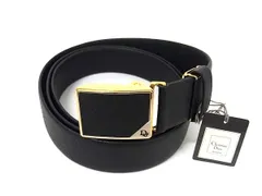 ■新品■未使用■ ChristianDior クリスチャンディオール レザー ゴールド金具 ベルト レディース ブラック系 BP3273のサムネイル