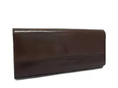 ■美品■ pierre cardin ピエールカルダン レザー 二つ折り 長財布 ウォレット 小銭入れ 札入れ カード入れ ブラウン系 DK0185のサムネイル