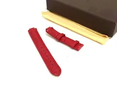 ■新品同様■ LOUIS VUITTON ルイヴィトン タンブール アリゲーター 腕時計 替えベルト 時計ベルト ウォッチベルト レッド系 FS2775のサムネイル