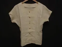 GIVENCHY ジバンシィ リネン100％ 半袖 シャツ トップス 表記サイズ 8 洋服 レディース クリーム系 DJ6287のサムネイル