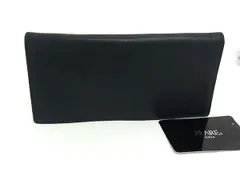 ■美品■ PRARE プレリー レザー 二つ折り 長財布 ウォレット 札入れ 小銭入れ カード入れ メンズ ネイビー系 DJ3507のサムネイル