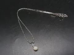 ■美品■ GIANNI VALENTINO ジャンニ ヴァレンティノ パール ネックレス ペンダント アクセサリー レディース シルバー系 DI9329のサムネイル