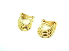 ■美品■ BALMAIN バルマン クリップ式 イヤリング アクセサリー レディース ゴールド系 DY0225のサムネイル