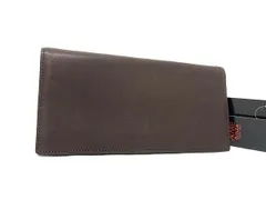 ■新品■未使用■ PRARE プレリー レザー 二つ折り 長財布 ウォレット 小銭入れ  札入れ メンズ ダークブラウン系 BJ9199のサムネイル