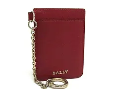 BALLY バリー レザー キーリング付き カードケース パスケース カード入れ 定期入れ レディース レッド系 DI0867のサムネイル