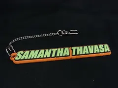 ■美品■ Samantha Thavasa サマンサタバサ ラバー キーホルダー ストラップ バッグチャーム レディース オレンジ系 DH9373のサムネイル