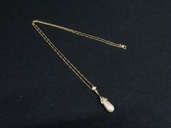 mal.購入 アコヤぶどうチャーム ロープチェーンネックレス | Mercari