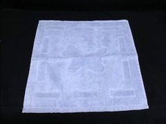 ■新品同様■ HERMES エルメス ダダ コットン60％×レーヨン40％ 木馬 ポニー ベビータオル ハンドタオル ブルー系 FM6680
