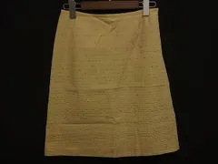 ■美品■ GIVENCHY ジバンシィ コットン×ナイロン×ポリウレタン スカート ボトムス 表記サイズ38 洋服 イエロー系 DH6611のサムネイル