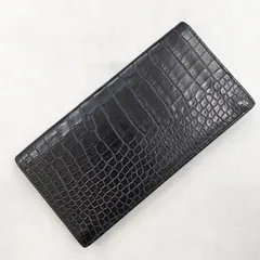 CAMILLE FOURNET カミーユフォルネ 長財布 ウォレット 札入れ クロコダイル 本革 ブラック フランス製 メンズ b02522のサムネイル