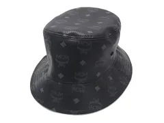 ■新品同様■ MCM エムシーエム モノグラム ヴィセトス柄 コットン バケットハット 帽子 サイズ 58 ブラック系 FM4289のサムネイル