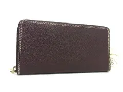 ■新品同様■ PRARE プレリー レザー ラウンドファスナー 長財布 ウォレット 小銭入れ 札入れ メンズ レディース ブラウン系 FM4038のサムネイル