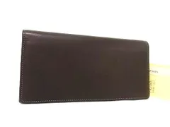 ■新品同様■ PRARE プレリー キップスキン 二つ折り 長財布 ウォレット 小銭入れ 札入れ カード入れ メンズ ブラウン系 FM4041のサムネイル
