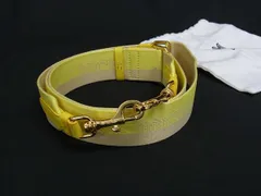 ■新品■未使用■ MCM エムシーエム キャンバス バッグ用 ショルダーストラップ 斜め掛け 肩掛け レディース イエロー系 FG3879のサムネイル
