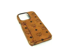 MCM エムシーエム モノグラム ヴィセトス柄 レザー iPhone14Pro 対応 アイフォンケース スマホケース ブラウン系 BM4792のサムネイル