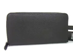 ■新品■未使用■ PRARE プレリー レザー ラウンドファスナー 長財布 ウォレット 札入れ 小銭入れ メンズ ブラック系 BM5289のサムネイル