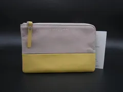 ■美品■ GIANNI CHIARINI ジャンニキャリーニ レザー マルチポーチ マルチケース 小物入れ レディース ピンク系×イエロー系 DH0020のサムネイル