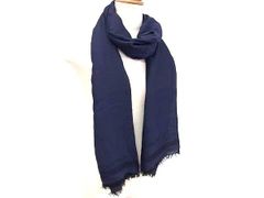 マルジェラ　ストール　2016ss pre コットン　ネイビー　　マフラー マルジェラ ストール 2016ss pre コットン ネイビー マフラー - メルカリ