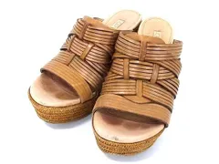 UGG アグ メリンダ レザー ウェッジソール サンダル 靴 シューズ レディース ブラウン系 DF8932のサムネイル