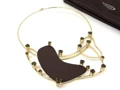 ■新品■未使用■ TODS トッズ ラインストーン ネックレス アクセサリー レディース ゴールド系 FA9989のサムネイル
