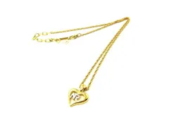 ■美品■ NINA RICCI ニナリッチ ハート ネックレス ペンダント アクセサリー レディース ゴールド系×シルバー系 DF0245のサムネイル