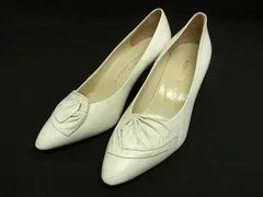 pierre cardin ピエールカルダン レザー ヒール パンプス 表記サイズ 36 (約23.0cm) 靴 シューズ レディース アイボリー系 DF5344のサムネイル
